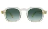 Illesteva Washington Sunglasses In Champagne / Olive Flat Gradient