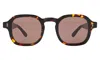 Illesteva Washington Sunglasses In Star Tortoise / Brown Flat