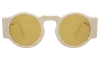 Illesteva Waston Sunglasses In Ivory / Honey See Through