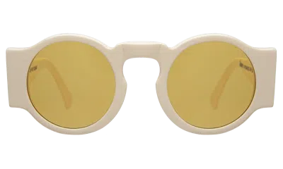 Illesteva Waston Sunglasses In Ivory / Honey See Through