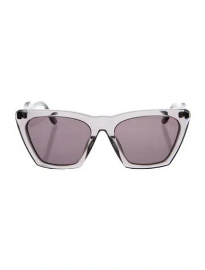 Pre-owned Illesteva Wayfarer Mirrored Sunglasses In Gray