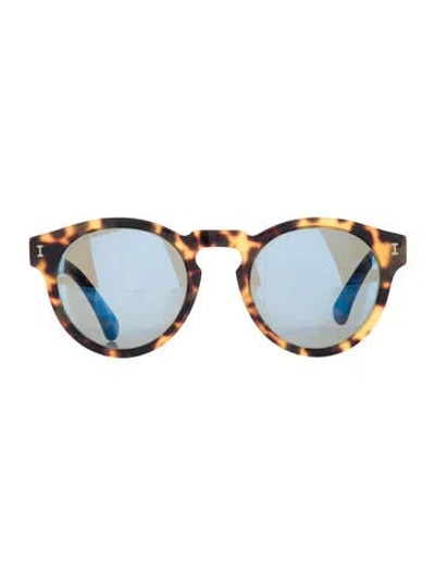 Pre-owned Illesteva Wayfarer Mirrored Sunglasses In Neutral