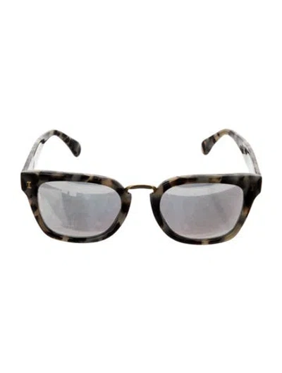 Pre-owned Illesteva Wayfarer Mirrored Sunglasses In Neutrals