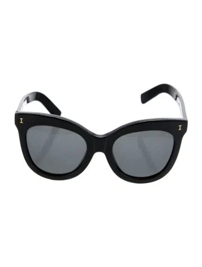 Pre-owned Illesteva Wayfarer Tinted Sunglasses In Black