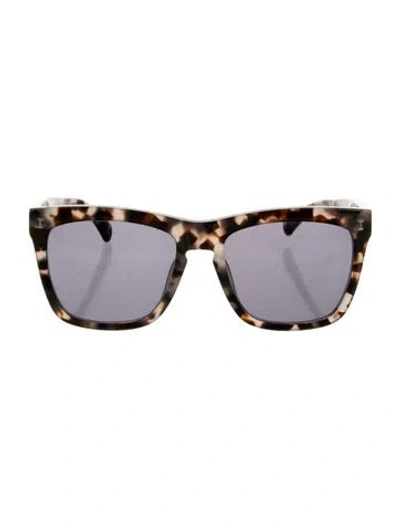 Pre-owned Illesteva Wayfarer Tinted Sunglasses In Black