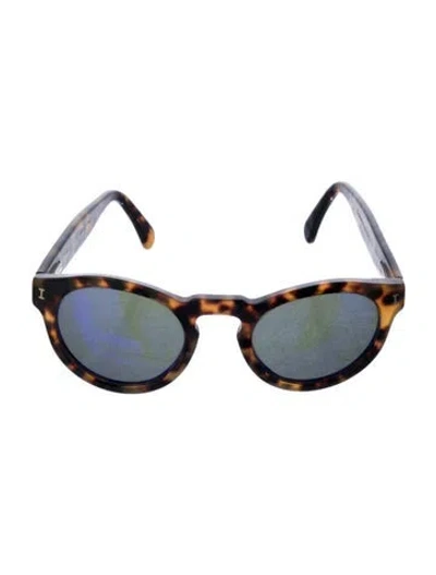 Pre-owned Illesteva Wayfarer Tinted Sunglasses In Brown