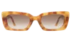Illesteva Wilson Sunglasses In Amber / Brown Flat Gradient