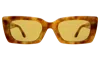 Illesteva Wilson Sunglasses In Amber / Honey Flat See Through