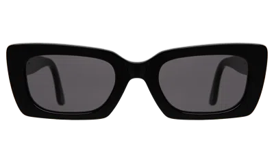 Illesteva Wilson Sunglasses In Cobalt / Grey Flat