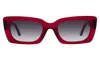 Illesteva Wilson Sunglasses In Mulberry / Grey Flat Gradient