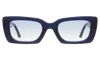Illesteva Wilson Sunglasses In Navy / Sky Flat See Through