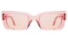 Illesteva Wilson Sunglasses In Neon Pink / Neon Pink Flat See Through