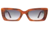Illesteva Wilson Sunglasses In Red Havana / Grey Flat Gradient