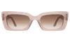 Illesteva Wilson Sunglasses In Thistle / Brown Flat Gradient
