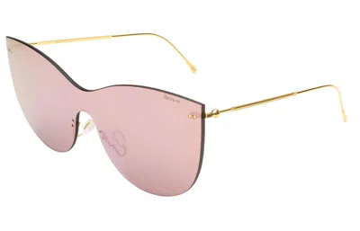 Illesteva Women's Boca Mask Sunglasses In Bright Rose In Gold