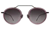 Illesteva Wynwood Ace Sunglasses In Flamingo/black / Grey Flat Gradient