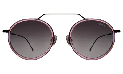 Illesteva Wynwood Ace Sunglasses In Flamingo/black / Grey Flat Gradient