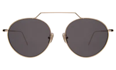 Illesteva Wynwood Ii Sunglasses In Rose Gold / Grey Flat