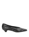 Illogica Woman Ballet Flats Charcoal Size 8 Leather In Gray