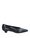 Illogica Woman Ballet Flats Navy Size 7 Leather In Blue