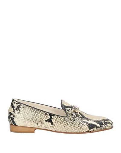 Illogica Woman Loafers Ivory Size 8 Leather In Animal Print