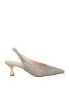 Illogica Woman Pumps Platinum Size 6 Textile Fibers In Grey