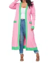 Illord Maxi Sweater In Pink In Pink