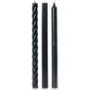 Illume Assorted Black Candle Tapers 3-pack, 7.65 Oz. In Black