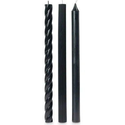 Illume Assorted Black Candle Tapers 3-pack, 7.65 Oz.
