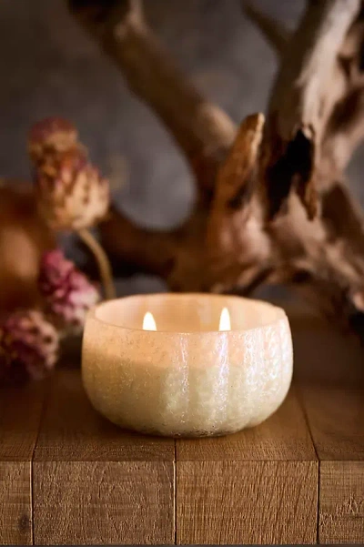 Illume Beaded Pumpkin Candle In Neutral