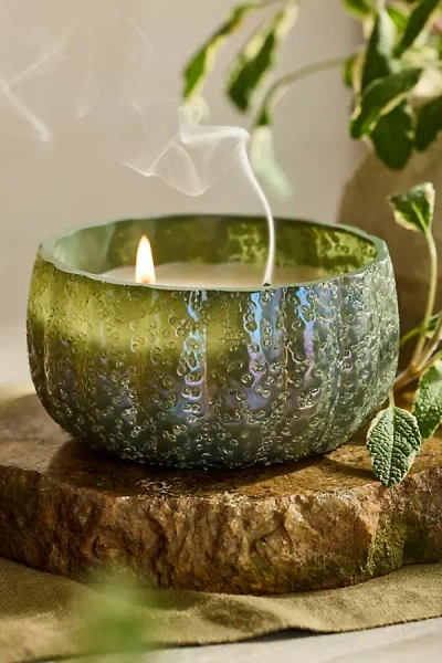Illume Beaded Pumpkin Candle In Green