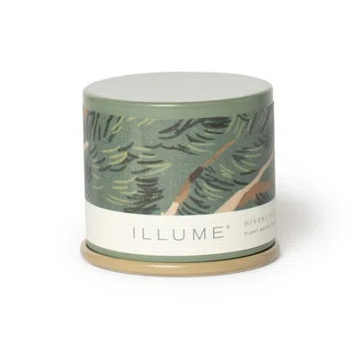Illume Beautifully Done Hinoki Sage Candle In Green;cream