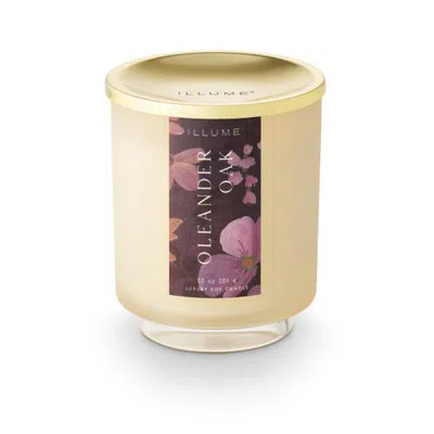 Illume ® Beautifully Done Oleander Oak Signature Glass Candle, 284g In Gold