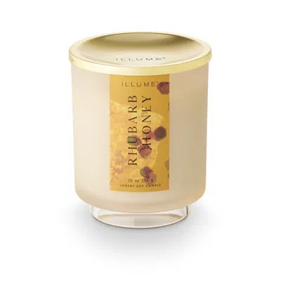 Illume ® Beautifully Done Rhubarb Honey Signature Glass Candle, 284g In Gold
