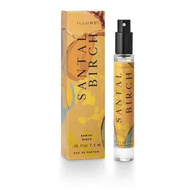 Illume Beautifully Done Santal Birch Petite Perfume In Black;orange;yellow