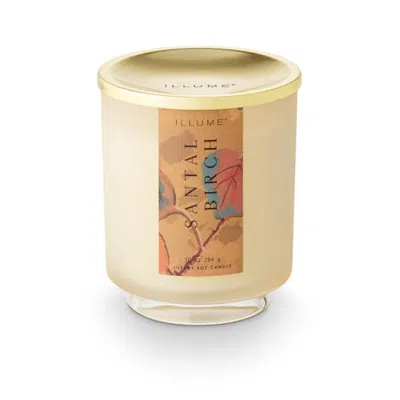 Illume ® Beautifully Done Santal Birch Signature Glass Candle, 284g In Gold