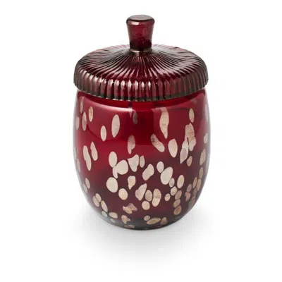 Illume ® Beautifully Done Seasonal Crimson Woods Glass Acorn Candle In Red