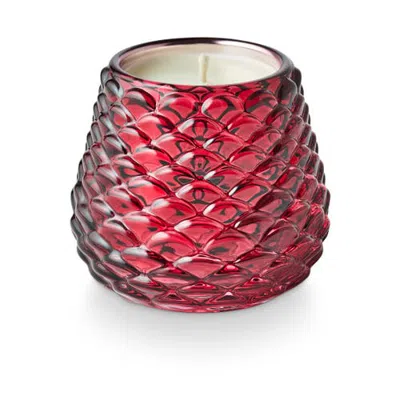 Illume ® Beautifully Done Seasonal Crimson Woods Pinecone Votive Candle In Red
