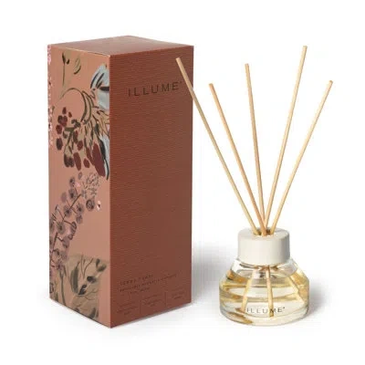Illume Beautifully Done Terra Tabac Aromatic Diffuser In White;clear