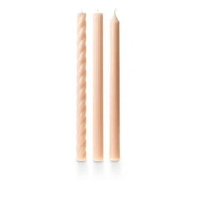 Illume Beautifully Done Unfragranced Assorted Tapers 3 Pack In Coconut Milk Mango