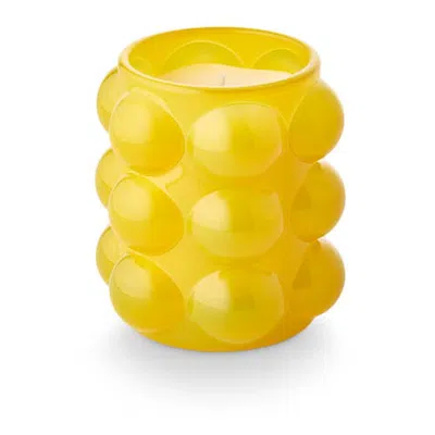 Illume ® Bows And Baubles Oleander Oak Bubble Glass Candle In Yellow