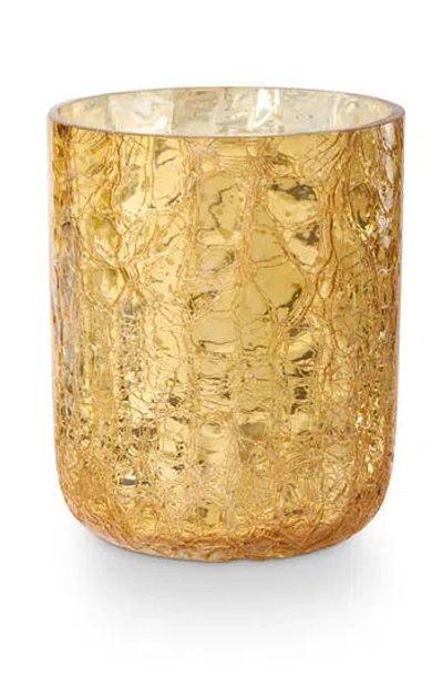 Illume ® Cardamom Pomander Crackle Glass Candle In Gold