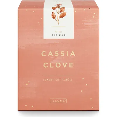 Illume ® Cassia Clove Luxe Sanded Candle In Pink