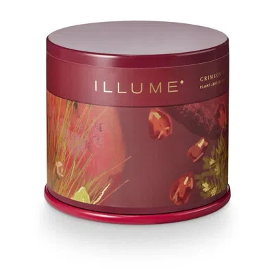 Illume Crimson Woods Vanity Tin Candle In Red