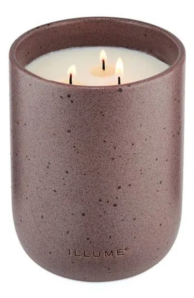 Illume ® Elemental Cypress Lavender Large Patio Ceramic Candle In Purple