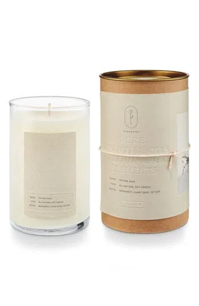Illume ® Elemental Cypress Lavender Natural Glass Candle