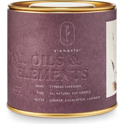 Illume ® Elemental Cypress Lavender Natural Tin Candle