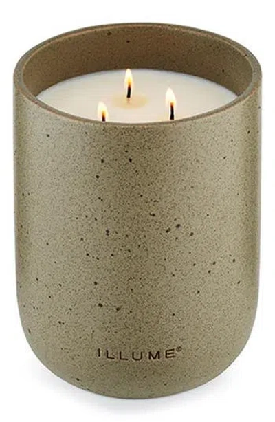 Illume ® Elemental Eucalyptus Ylang Large Patio Ceramic Candle In Green