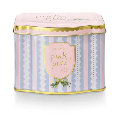 Illume ® Fa La Lovely Pink Pine Printed Tin Candle