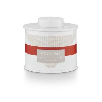 Illume Fjord & Form Norse Isle Candle In White;red